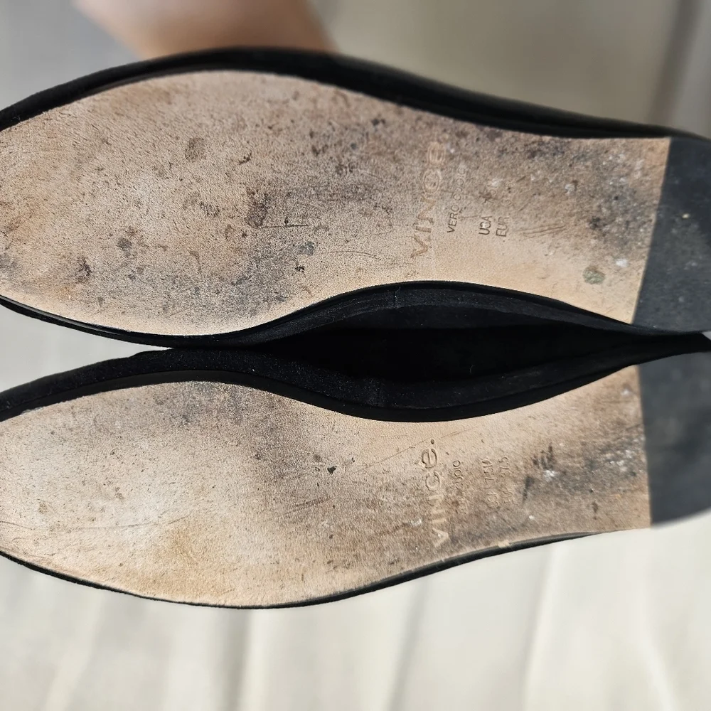 Vince Paz Black Womens size 7.5 Suede Loafer